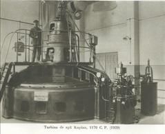 Turbina de apă Kaplan 1170 CP (1929)