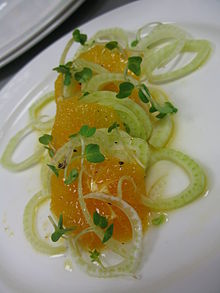 Sicilian orange salad Fennel and orange salad.jpg