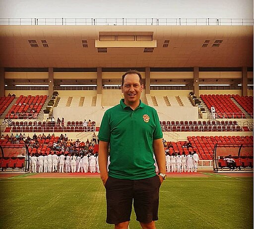 Fernando Santiago Varela at Sultan Qaboos Stadium in Oman