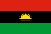 Flag of Biafra (de facto independent 1967–1970)