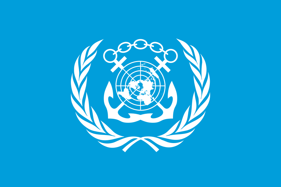 Flag of the International Maritime Organization.svg