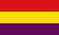 Flaga oraz bandera cywilna Drugiej Republiki Hiszpańskiej.