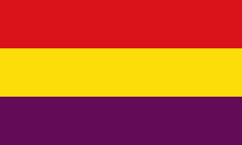 SPAIN 2nd Spanish Republic State Flag 50mm Stickers x4 