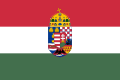 Nieoficjalna bandera stosowana na statkach pływających na terytorium pod administracją węgierską[16]
