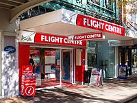 Flight Centre store in Christchurch, New Zealand Flight Centre, Christchurch, New Zealand.JPG