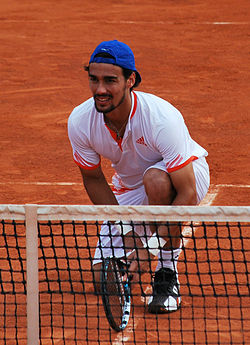 Fognini at the net (8332993235).jpg