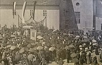 Položitev temeljnega kamna za frančiškansko cerkev v Mariboru