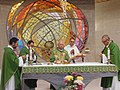 Sainte Messe présidée par Francesco Coccopalmerio dans l'église de Cella di Noceto en mémoire de Mgr.  Bruno Bertagna le 3 novembre 2019.