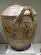 Pithos funéraire. 850-800. Protogéométrique B (sub-protogéométrique) de Crête. Musée archéologique d'Héraklion