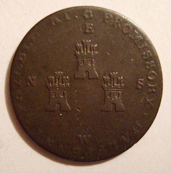 File:GREAT BRITAIN, CONDOR TOKEN, CHESTER HALFPENNY 1790's b - Flickr - woody1778a.jpg