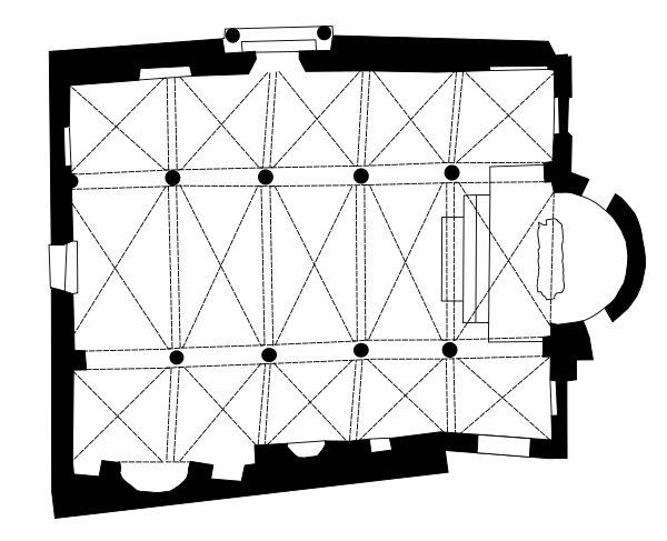 Gaeta, fosta biserică Santa Lucia - Plan.svg