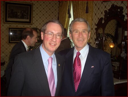 Goodlatte with President George W. Bush in 2006