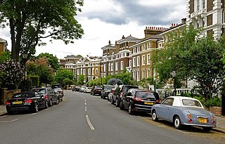 Gloucester Crescent, Camden Street in Camden Town, London, UK