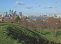 Widok na północ od Greenwich Park