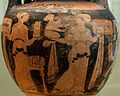 В гинекея. Рисунка върху лебес гамикос (420 – 410 г. пр.н.е.)