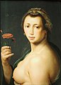 Напівоголена жінка з трояндою (1623)