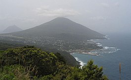 De berg Hachijō-fuji