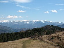 Blick von Norden (bei Prawez) auf den Hauptkamm