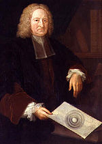 Edmond Halley, determined the periodicity of Halley's Comet in 1705 Halleold.jpg