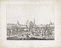 Het inhalen van de Nederlandse bezetting door het korps burger muzikanten binnen Deventer, 26 april 1814, RP-P-1910-1230.jpg