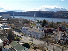 Poughkeepsie cityscape with Mid-Hudson Bridge, similar to view used in series Highland and Poughkeepsie Walkabout 3.jpg