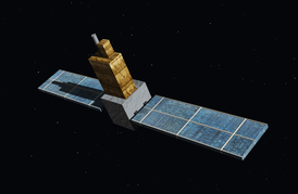 HISAKI satellit illustrerad av konstnären