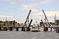 Historische Holzklappbrücke in Wieck (2009)