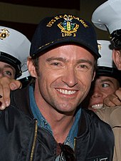 Jackman in New York Harbor in 2006 Hugh Jackman navy.jpg