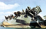 Capsized Amagi, 1946