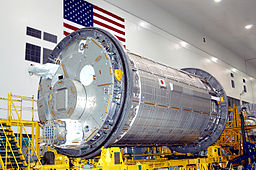 JEM Kibo Pressurized Module during assembly at the Space Station Processing Facility ISS Kibo module.jpg