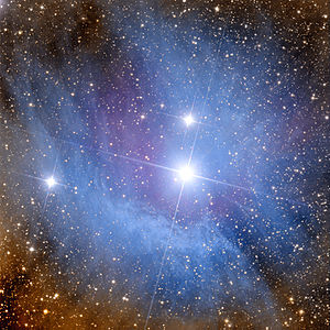 Image of the reflection nebula IC 4605 with the help of the 81 cm reflecting telescope of the Mount Lemmon Observatory.