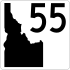 Markierung des State Highway 55