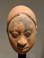 イフェの頭部テラコッタ像、恐らく12-14世紀。