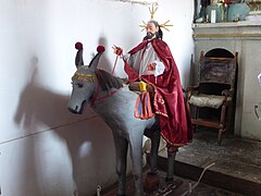 Imagen procesional en la iglesia de Putre.