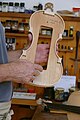 * Nomination: In the workshop of Franz Übelhör, luthier in Linz, Austria - the frame of a violin is prepared over a wooden model frame --Kritzolina 17:41, 6 October 2023 (UTC) * Review It's a shame that the shelf in the background is hanging crooked. That's a bit annoying. -- Spurzem 17:48, 6 October 2023 (UTC)