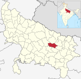 Positionskarte des Distrikts Ayodhya