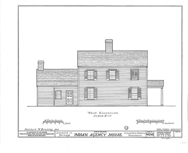 File:Indian Agency House, Portage, Columbia County, WI HABS WIS,11-PORT,1- (sheet 5 of 8).tif