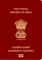 Example of a diplomatic passport (left) and an official passport (right) from India, both conferring varying levels of diplomatic immunity upon their bearers