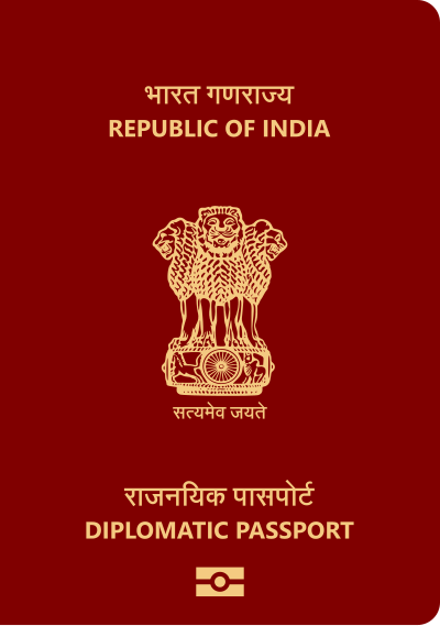 File:Indian Diplomatic Passport.svg