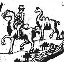 Kalmucks and Mongols riding camels, 1697–1703