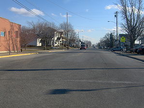 View of Main Street (Ohio State Route 65) from the junction with Pike Street (Ohio State Route 274)