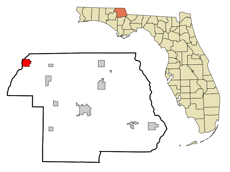 File:Jackson County Florida Incorporated and Unincorporated areas Graceville Highlighted.svg