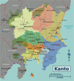 Japan Kanto Map