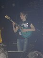 Joe Nicholson, Rolo Tomassi's guitarist, in 2009