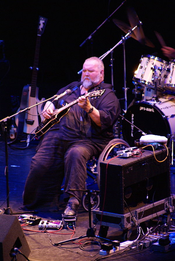 John Martyn performs at the Barbican Centre, London 2008.