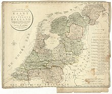 Map op the Kingdom of Holland with the division of the departments Kaart van het Koningryk Holland.jpg