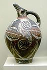 Dzban z pierwszego pałacu w Fajstos, ceramika Kamares, ok. 1800 p.n.e.