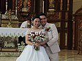 Kapampangan (marriage-wedding customs-photography of) bridegroom at Mexico Church 08