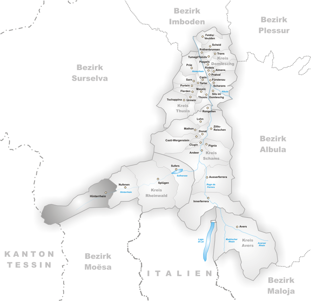 Hinterrhein - Localizazion