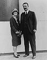 With wife Belle, 1928